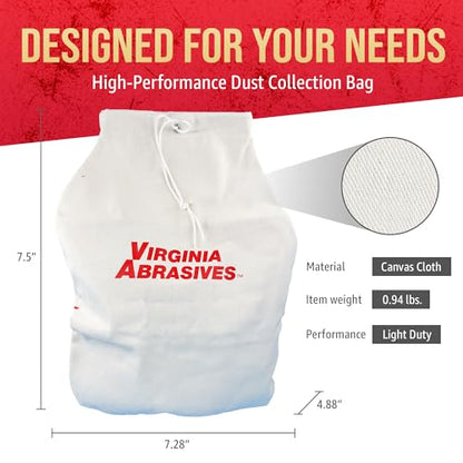 Universal Drum Sander Dust Bag, Cloth, Tie String, Replacement - style: Light Duty (w/o Zipper)