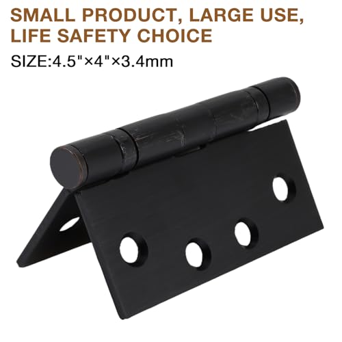 TDCHINGES Commercial Heavy Duty Door Hinges 4" x4.5" Oil Rubbed Brown NPR - color: Oil Rubbed Bronze, size: 2 Pack-BB