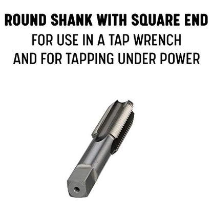 Drill America 1/2"-20 UNF High Speed Steel Bottoming Tap, (Pack of 12) - size: 1/2"-20 (Pack of 12), style: Bottoming
