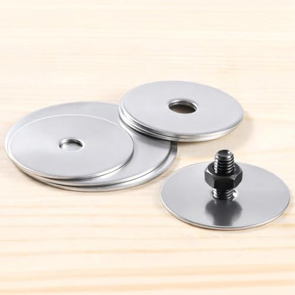 60PCS 1/8" x1" Fender Washers, 304 Stainless Steel 18-8, 1/8" ID x 1" OD Hardware Flat Washers for Screws Bolts - color: Silver, size: Fender 1/8(#6)x1"