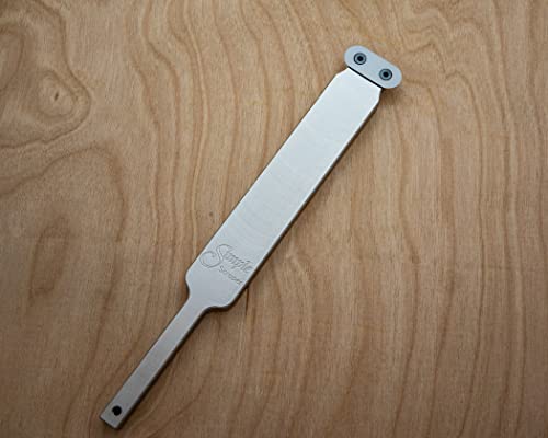 Simple Woodturning Tools Carbide Scraper I Perfect for finishing long straight lines, shaping bowl walls and creating flat bottomed bowls and boxes, USA Made (Oval Cutter/with 17" Foam Grip Handle)