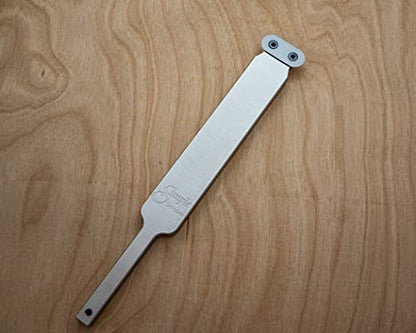 Simple Woodturning Tools Carbide Scraper I Perfect for finishing long straight lines, shaping bowl walls and creating flat bottomed bowls and boxes, USA Made (Oval Cutter/with 17" Foam Grip Handle)