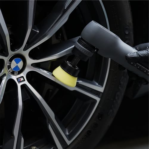 SPTA Yellow T80 Mini High-Cut Foam Polishing Pad, 5Pcs 2inch/50mm Sponge Polishing Buffing Pads, Car Foam Detail Polishing Pad Kit for Car Detail Polishing, Small Area Polishing -FPBFS2Y - color: 5Pcs Yellow T80 High-Cut Pad, size: 2 Inch (50mm)