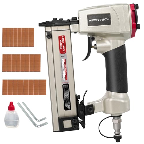 KEENTECH Pneumatic Pin Nailer 23 Gauge with 2160pcs 5/32" to 1" Pin Nails - color: Silver, size: Fit 5/32" to 1" Pin Nails