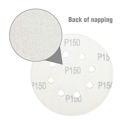 WORKPRO 80-Piece Sanding Disc Set,5-Inch 8-Hole Hook & Loop Sanding Discs,60,80,100,120,180,240,320,400 Grits Sandpaper for Random Orbital Sander(Not for Oscillating Tools or Mouse Sander),Pack of 12 - size: 80 Count (Pack of 12)