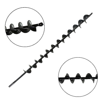 Auger Drill Bit 1.75 x 24 Inch Surface Auger Drill Bit for Planting Garden Auger Drill String or Umbrella Hole Excavator Suitable for 3/8 Inch Hex Drive Drill Bit - size: 1.75 x 24 Inch