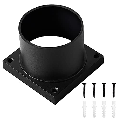 Windben Pier Mount Adapter, Fits 3" Post Light Fixtures, Matte Black