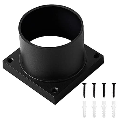 Windben Pier Mount Adapter, Fits 3" Post Light Fixtures, Matte Black