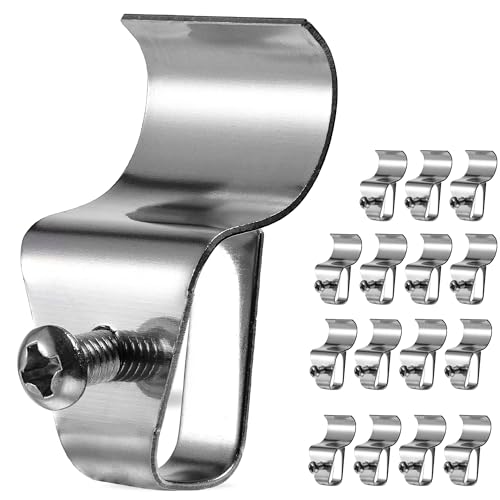 HUXOR Vinyl Siding Hooks with Screws, Siding Clips for Hanging, 15 Pack - size: 15 Pack