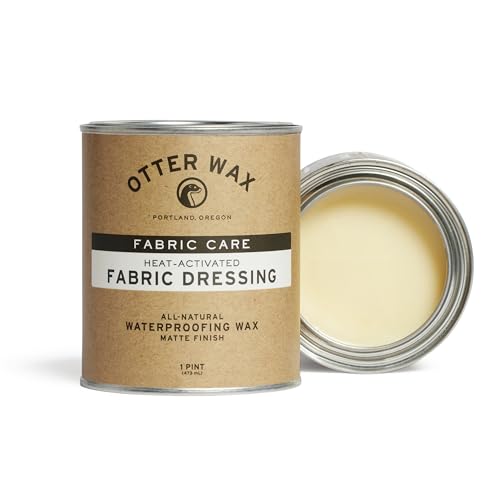 Otter Wax Heat-Activated Fabric Dressing | 1 Pint | Meltable Waterproofing Treatment for Waxed Canvas Jackets & Rain Gear | All-Natural & PFAS-Free Beeswax Protectant | Made in Portland USA - size: 16 Ounce (Pack of 1)