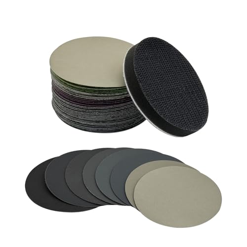 3 Inch Sanding Discs, 600-5000 Grit Sandpaper with 1 Interface Pad - style: Grit 600-5000 with Interface Pad