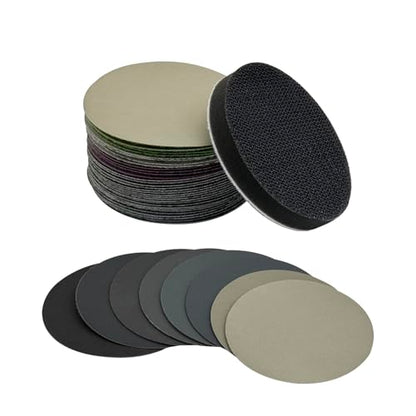3 Inch Sanding Discs, 600-5000 Grit Sandpaper with 1 Interface Pad - style: Grit 600-5000 with Interface Pad