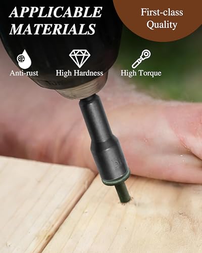 20Pcs #14 x 6 Deck Screws Hex Flanged Head Lag Screw Bolts, Epoxy Coated Rust Resistant Exterior Structural Wood Screws 6 Inch, Hex Socket Included Green Outdoor Decking Screw for Wood Fence - size: 14 x 6"