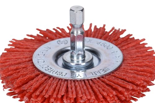 Century Drill & Tool 77431 Nylon Abrasive Radial Brush, 3", Coarse - size: 3" Coarse