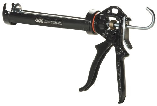 COX 41004-XT Chilton Extra Thrust 10.3-Ounce Cartridge Cradle Manual Caulk Gun, Black