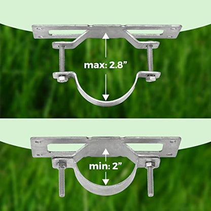 12 Pack Fence Brackets, Galvanized Wood Fence Frame, They use to Attach a Wooden Fence to a Chain Link, Anyone Wants to Convert Their Wooden Poles to Metal Poles - color: Set 12, size: Hot Dip Galvanized
