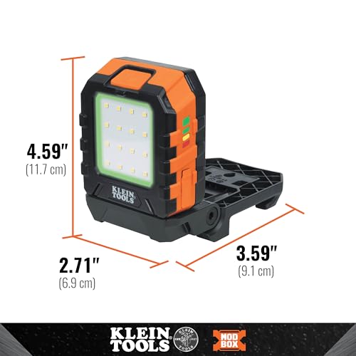 KLEIN TOOLS 56416 Rechargeable LED Work Light, 3 Modes, MODbox Compatible