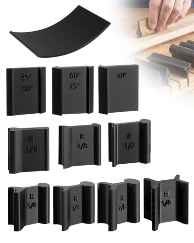 11 Pcs Contour Sanding Grips Set, Hand Detail Blocks for Woodworking