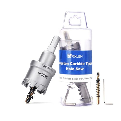 1-3/8" (35mm) Tungsten Carbide Tip Hole Saw,Hole Saw with M2 Pilot bits - size: 1-3/8" (35mm)