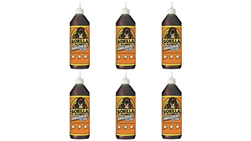 Gorilla Original Waterproof Polyurethane Glue, 36 ounce Bottle, Brown, (Pack of 6) - size: 6- Pack
