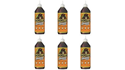 Gorilla Original Waterproof Polyurethane Glue, 36 ounce Bottle, Brown, (Pack of 6) - size: 6- Pack