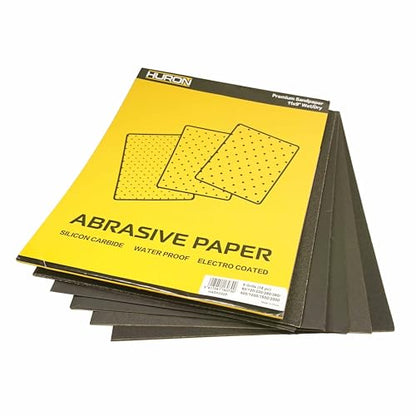 Huron Premium Precision Professional Sandpaper 11x9 Wet/Dry Extra Fine 320 Grit (20 pc) - style: 320 Grit