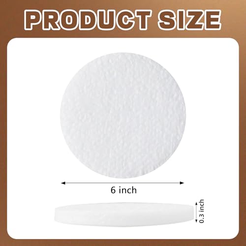 LemonRoad 15 Pcs White Non Scratch Polishing Buffing Pad, 6 Inch - color: White, size: 6 Inch