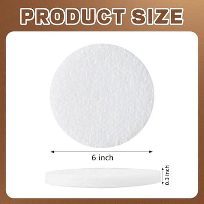 LemonRoad 15 Pcs White Non Scratch Polishing Buffing Pad, 6 Inch - color: White, size: 6 Inch
