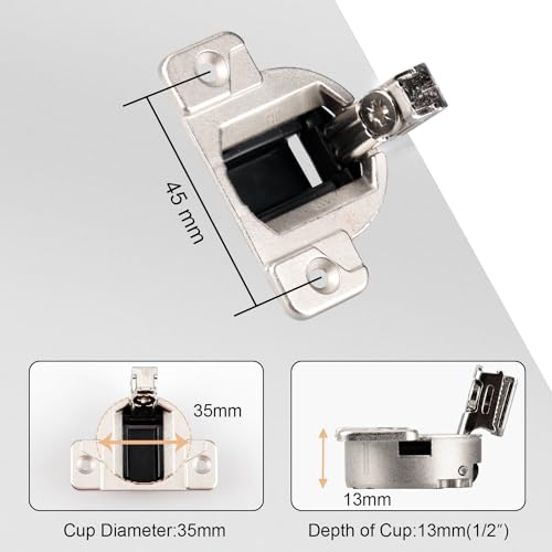Replacement for Blum 30.310-11.02 Compact 33 Cabinet Hinges, 8-Pack