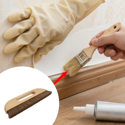 KUMGROT Wallpaper Smoothing Brush, 3-Rows Wallpaper Paste Hair - style: W02