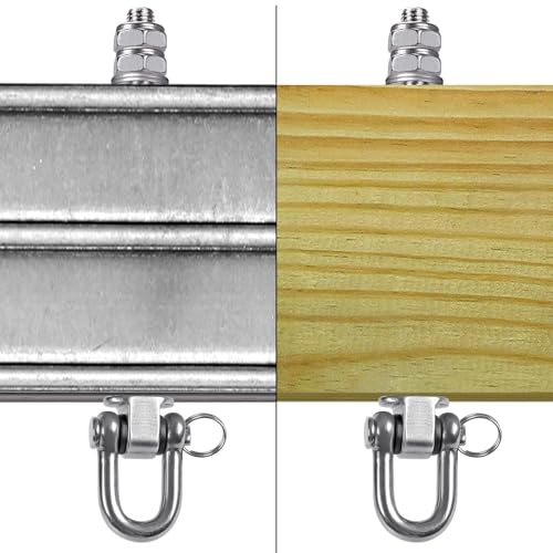 SELEWARE Heavy Duty Swing Hanger with Bearings, 6 Pack Porch Swing Hardware - color: D: 6 Pack