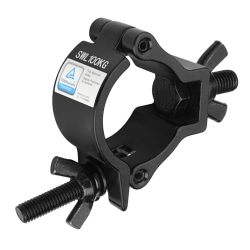 GBGS 10 Pack Black OD 2"Truss Clamps for DJ,Stage Light,Max Load 220lbs