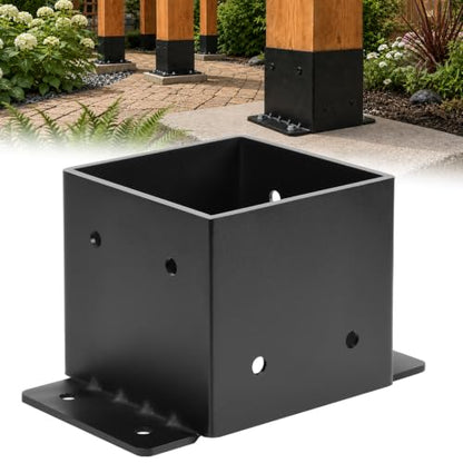 8x8 Post Bases Heavy Duty Brackets (Fits Actual 7.5"x7.5") - size: 8x8- 1pcs