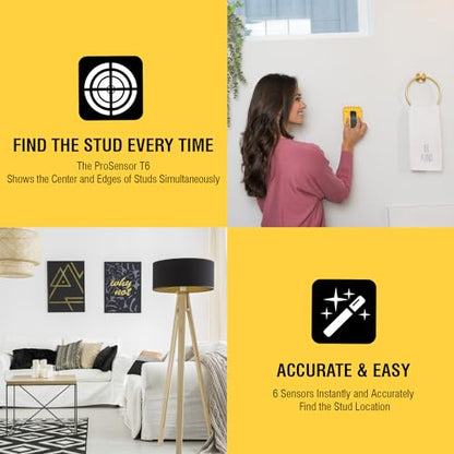 Franklin Sensors ProSensor T6 6-Sensor Stud Finder Wall Scanner - size: Small