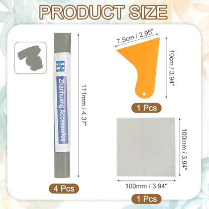 uxcell 4Pcs Wood Filler Sticks,Wood Repair Kit,Pale Gray - color: Pale Gray