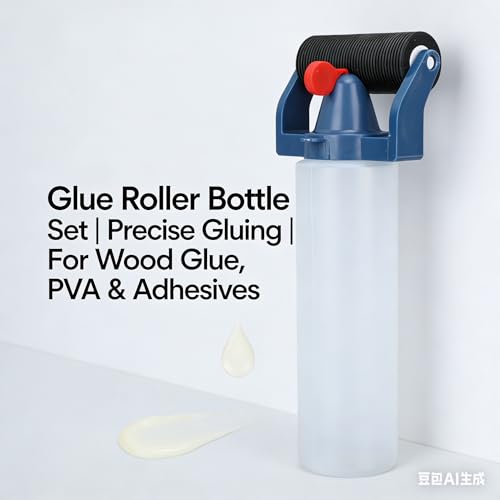 Marhynchus Wood Glue Dispenser with Precision Roller, Mess-Free