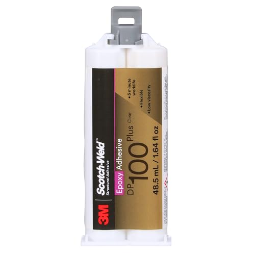 3M Scotch-Weld Epoxy Adhesive DP100 Plus, Clear, 48.5 mL (1.64 fl oz)