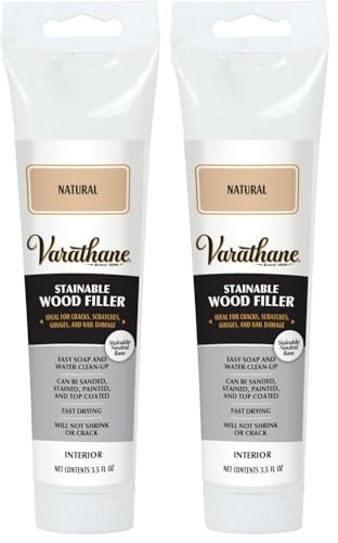 Rust-Oleum Varathane 215202 Wood Filler, 3.5 oz, Natural (Pack of 2)