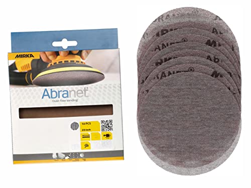 Mirka Abranet 6 Inch 120 Grit Mesh Sanding Discs, Hook and Loop, 10 Pack - size: 120
