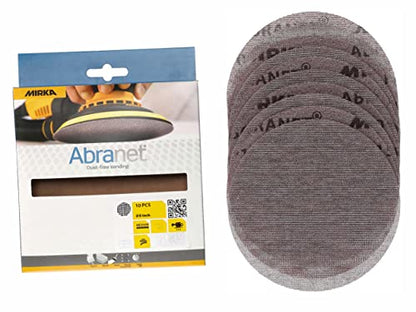 Mirka Abranet 6 Inch 120 Grit Mesh Sanding Discs, Hook and Loop, 10 Pack - size: 120