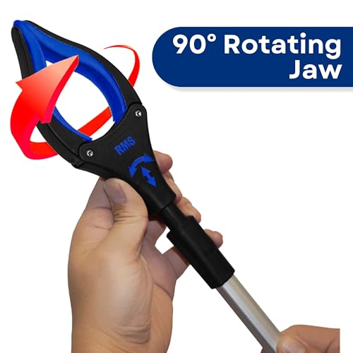 RMS 2-Pack 32 Inch Extra Long Grabbers Reachers with Rotating Jaw (Blue) - color: Blue