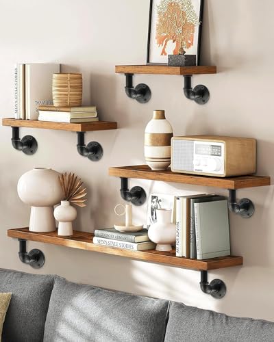 MUZIK 24Pc 4"×4" L Pipe Shelf Bracket, Heavy Duty Wall Mount, DIY Shelving - size: 4*4 Inch, style: 24 Pack