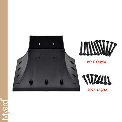 Myard 1-Pack 6x6 Post Base Cover (Actual 5.5x5.5 Inches) Skirt Flange - size: Post Base 6x6 (Qty 1)