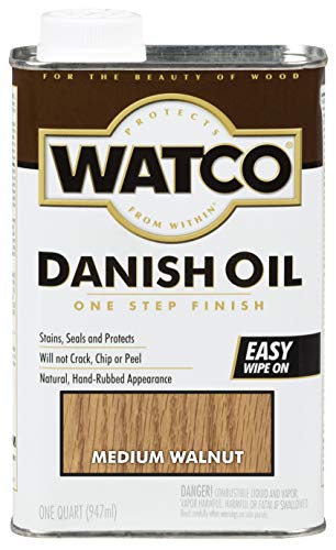 Watco Medium Walnut Danish Oil Wood Finish - color: Medium Walnut, size: 2 Pint (Pack of 1)