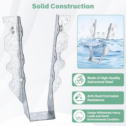 2x8 Joist Hangers 25PCS 20Gauge Rafter Bracket Double Shear Hanger