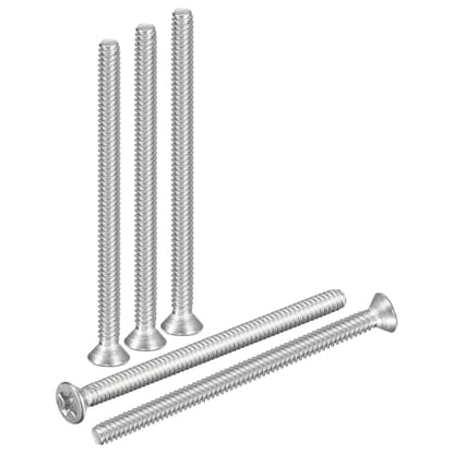 DTGN #6-32x2 Phillips Flat Head Machine Screw 304 Silver 30pcs - color: Silver, size: #6-32x2"