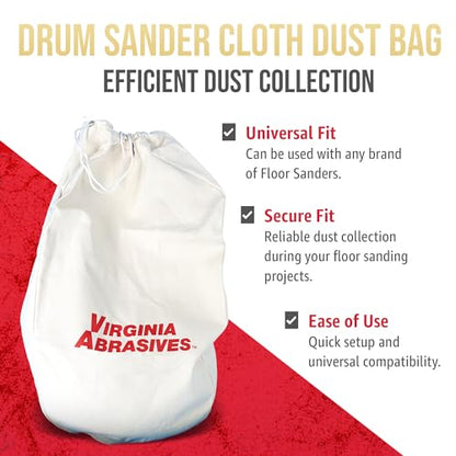 Drum Sander Dust Collector Bag - Heavy Duty Cloth, Floor Sanding - Solid - style: Heavy Duty (w/o Zipper)