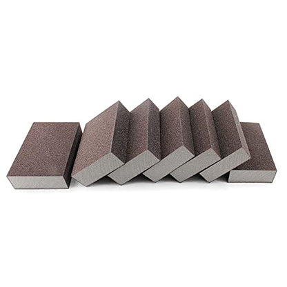 12Pcs 100 Grit Medium Sanding Block - size: 100 Grit(Medium)
