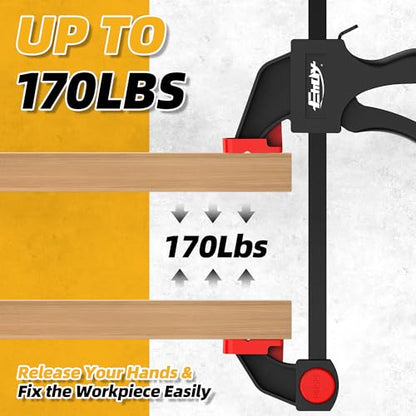 36" Bar Clamps, 2-Pack One-Handed Clamp/Spreader, 170lbs Load Limit