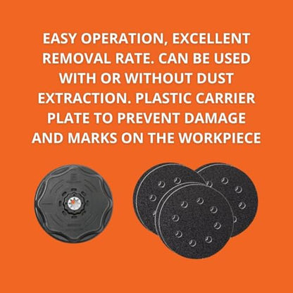 Fein Starlock Plus Round Sanding Set with Hook & Loop Attachment